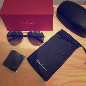 Salvatore Ferragamo Aviator Sunglasses